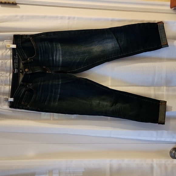 GAP Pants - GAP Skinny Roll up Dark Wash Drnim Jeans